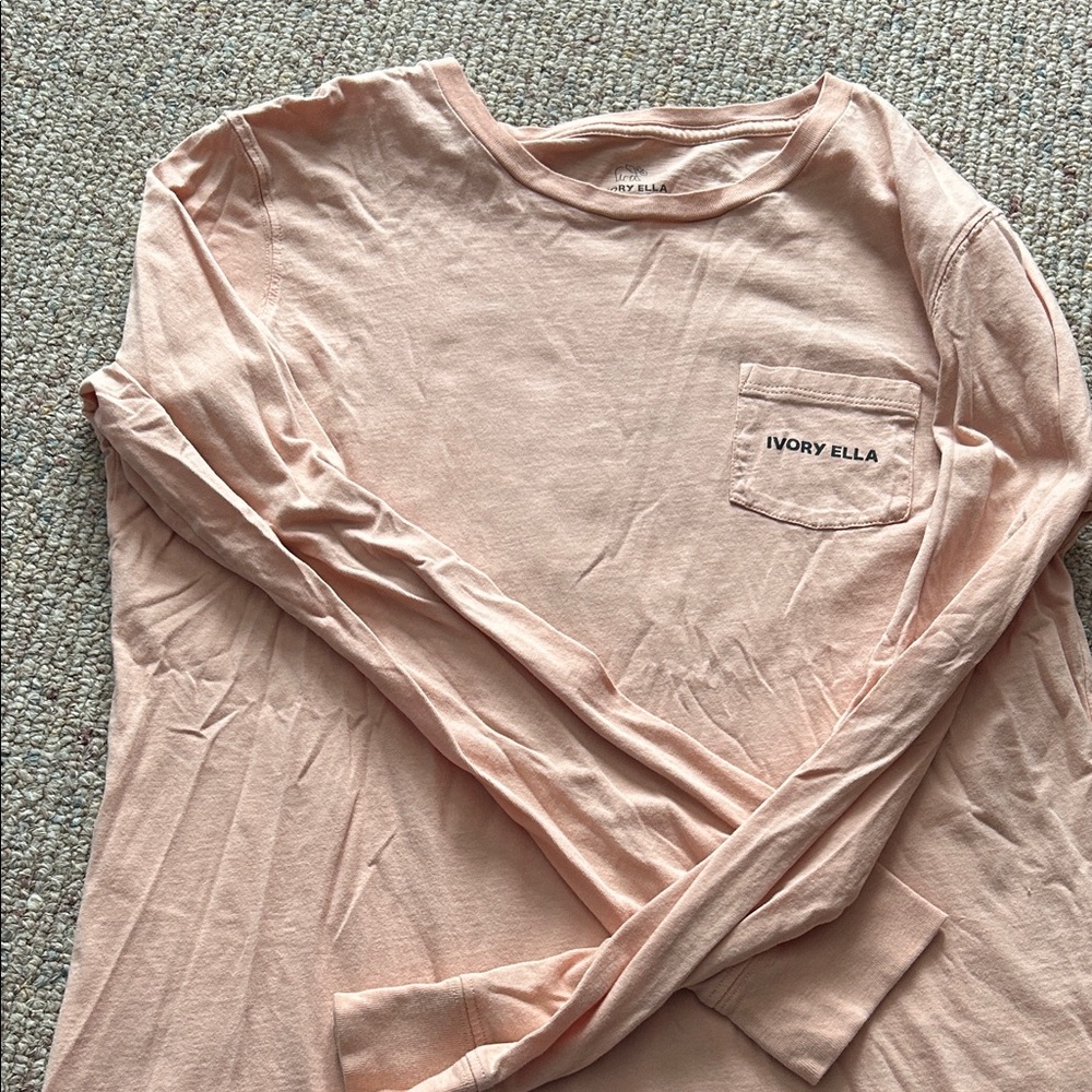 Ivory Ella Blush Long Sleeve Tee
